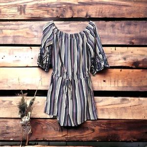 Stripped romper